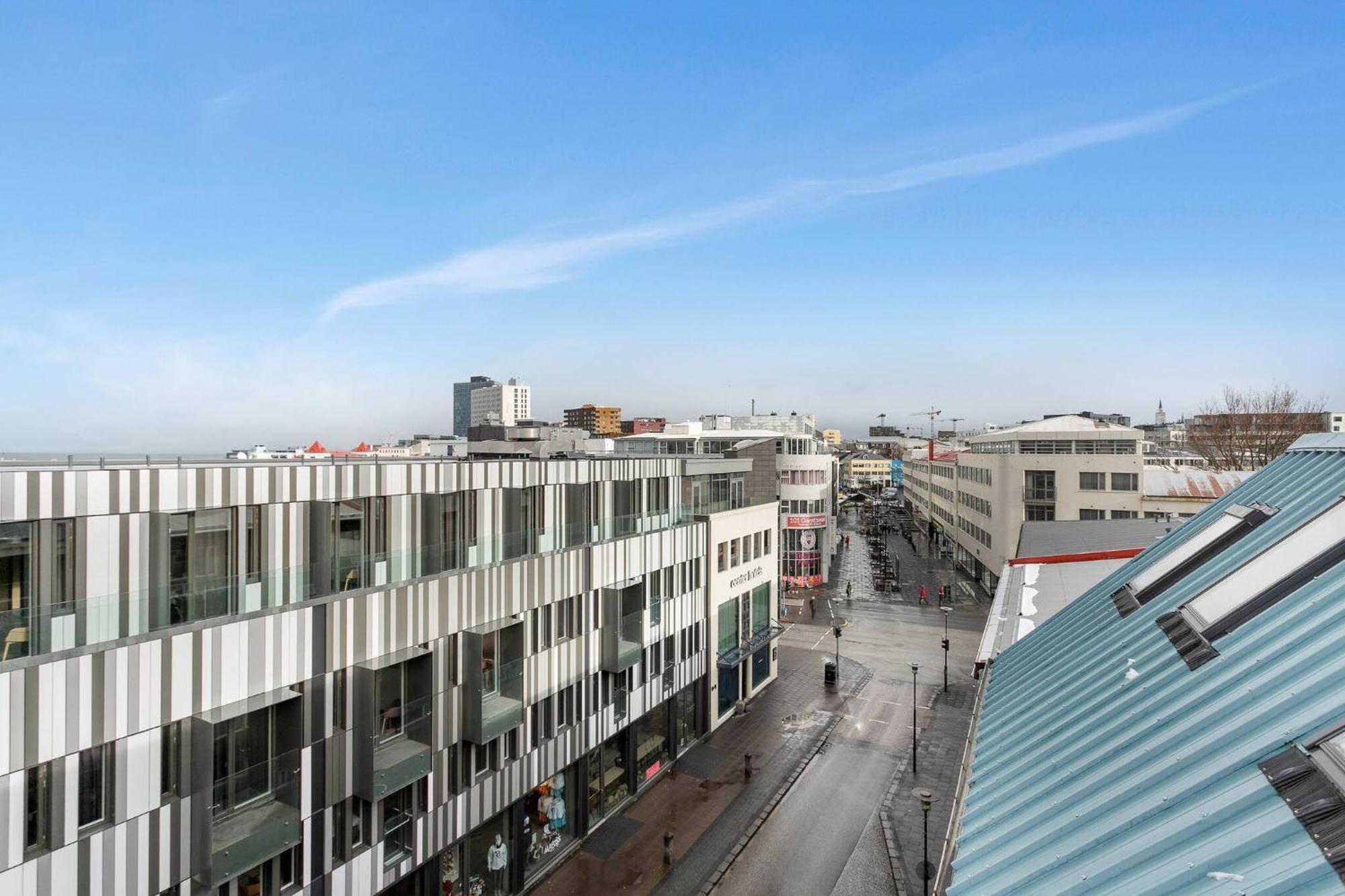 Rooftop Balcony -amz View - Lrg 2 Bedroom -free Parking Apartment Reykjavik